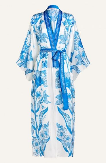 Kimono Viscosa Satin Principe Azzurro Pin-Up Stars - 7