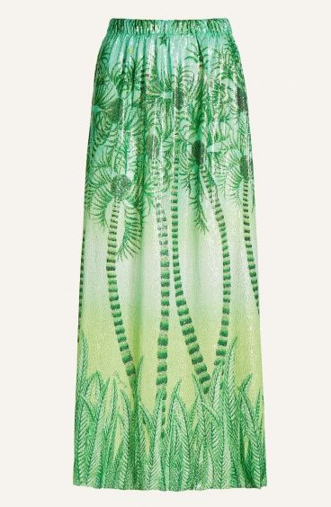 Gonna Lunga Paillettes Palm Paradise Pin-Up Stars - 10