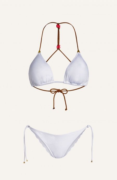 Bikini Triangolo Imbottito Spalline Alcantara Slip Brasiliana Tinta Unita Pin-Up Stars - 5 Bikini Triangolo Imbottito Spalline Alcantara Slip Brasiliana Tinta Unita Pin-Up Stars - 5