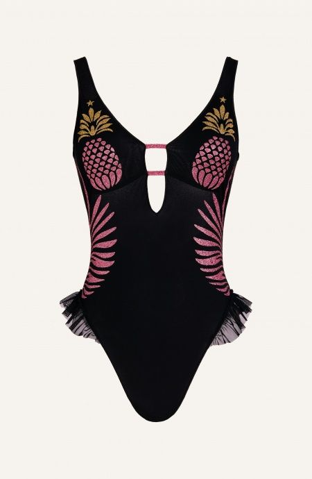 Costume Intero Tulle Stampa Ananas Lurex Pin-Up Stars - 18