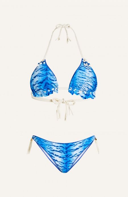 Bikini Triangolo Imbottito Slip Brasiliana Stampa Tigre Punto Cavallo Pin-Up Stars - 1 Bikini Triangolo Imbottito Slip Brasiliana Stampa Tigre Punto Cavallo Pin-Up Stars - 1