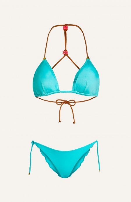 Bikini Triangolo Imbottito Spalline Alcantara Slip Brasiliana Tinta Unita Pin-Up Stars - 11 Bikini Triangolo Imbottito Spalline Alcantara Slip Brasiliana Tinta Unita Pin-Up Stars - 11