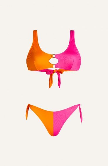 Bikini Brassiere Slip Fiocchi Bicolor Pin-Up Stars - 1
