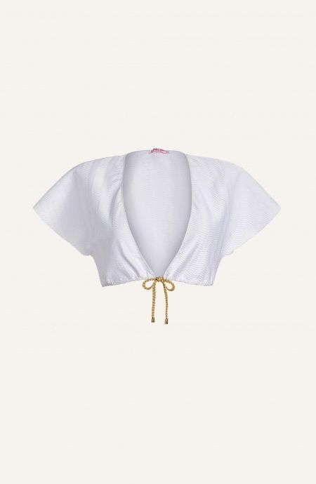 Top With Drawstring Tinta Unita Lycra Ondina Pin-Up Stars - 4 Top With Drawstring Tinta Unita Lycra Ondina Pin-Up Stars - 4