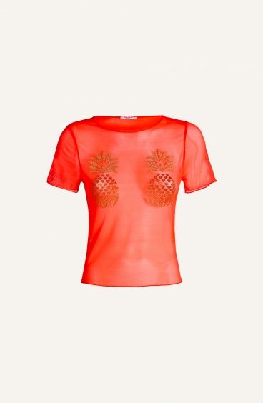 Top Tulle Ananas Lurex Pin-Up Stars - 6