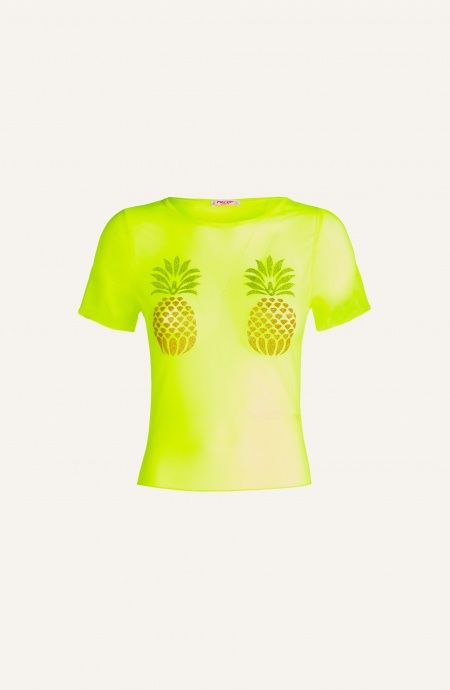 Top Tulle Ananas Lurex Pin-Up Stars - 2 Top Tulle Ananas Lurex Pin-Up Stars - 2