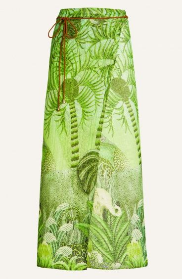 Palm Paradise Cotton Laminated Gauze Pareo Dress Pin-Up Stars - 2