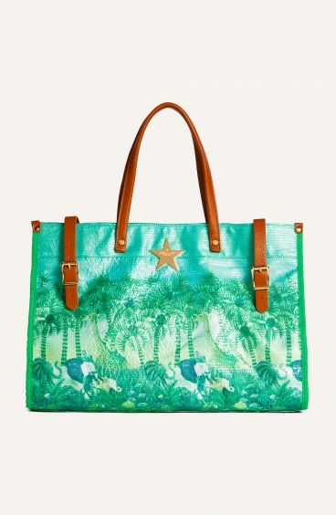 Shopper Bag Paillettes Palm Paradise Pin-Up Stars - 3