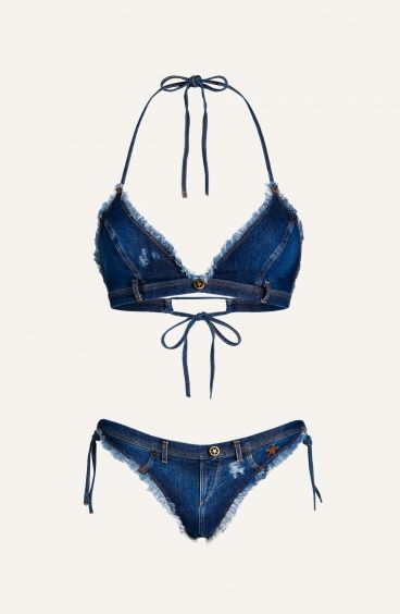 Bikini Brassiere Slip Culotte Denim Pin-Up Stars - 5