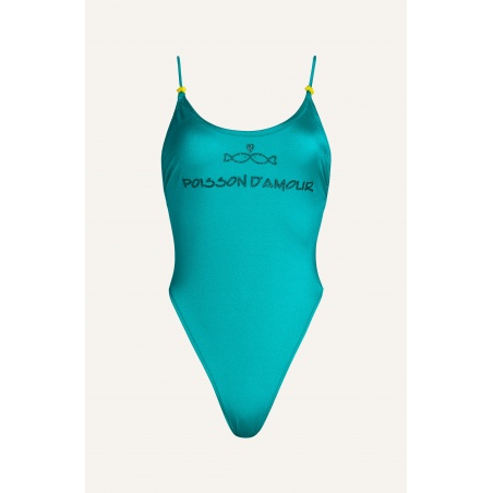 Olympic One-piece Swimsuit Poisson D'Amour Solid Color