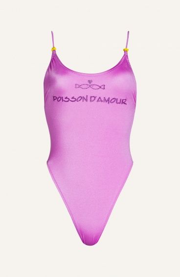 Olympic One-piece Swimsuit Poisson D'Amour Solid Color Poisson D'Amour - 6