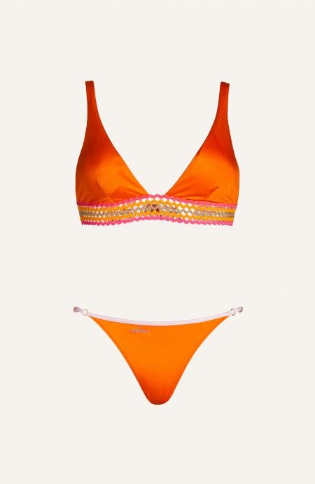 Bikini Brassiere Underbust Trimmings Briefs Small Solid Colour Poisson D'Amour - 4 Bikini Brassiere Underbust Trimmings Briefs Small Solid Colour Poisson D'Amour - 4