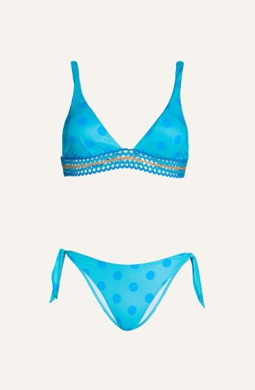 Bikini Brassiere With Trimmings Bowknots Poisson D'Amour - 2