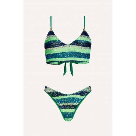 Bikini Top Slip Brasiliana Riga Paillettes