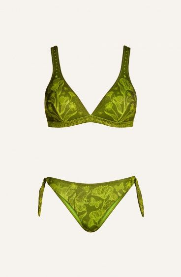 Bikini Brassiere Slip Fiocchi Stampa Principe Azzurro Pin-Up Stars - 1