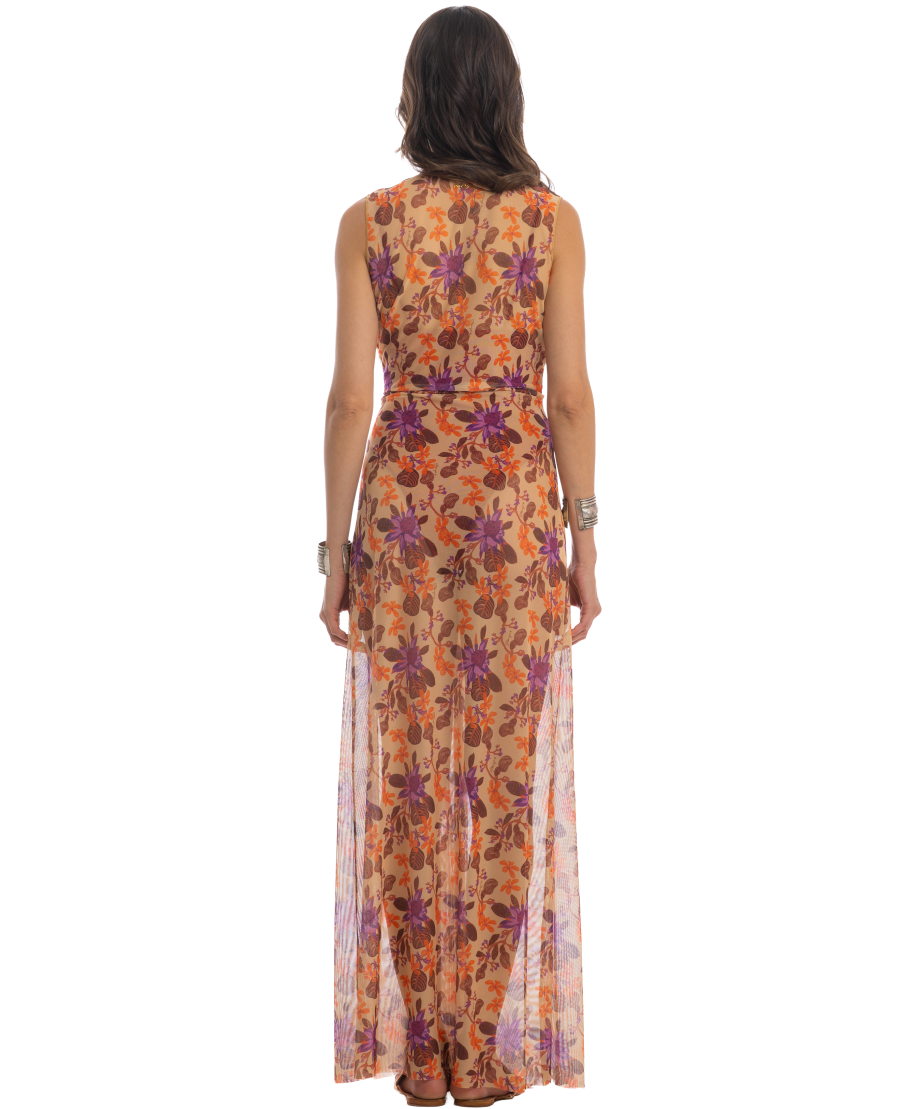 Long Dress Threads of Flowers