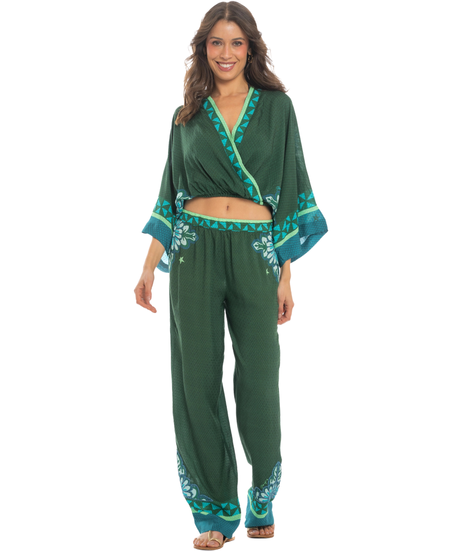 Top Incrociato Tribal Sea