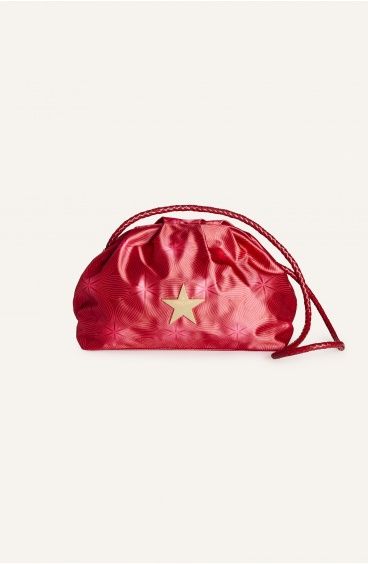 Satin Flower Essence Clutch Bag POCHETTE RASO SATIN FLOWER ESSEN - 1