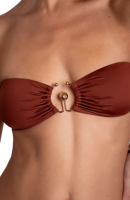 BIKINI FASCIA IMBOTTITA CON ACCESSORIO TINTA UNITA Pin- Up Stars - 19 BIKINI FASCIA IMBOTTITA CON ACCESSORIO TINTA UNITA Pin- Up Stars - 19