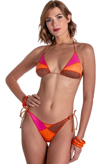 BIKINI TRIANGOLO IMBOTTITO DAINETTO PATCHWORK Pin-Up Stars - 8