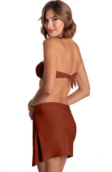 SOLID COLOR PAREO SHORT SKIRT WITH ACCESORY Pin-Up Stars - 17