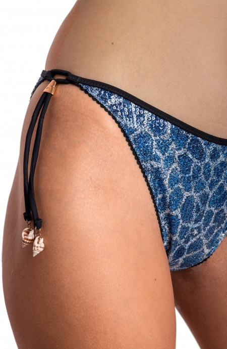 BIKINI TRIANGOLO IMBOTTITO PAILETTES STAMPA GIRAFFA Pin-Up Stars - 18