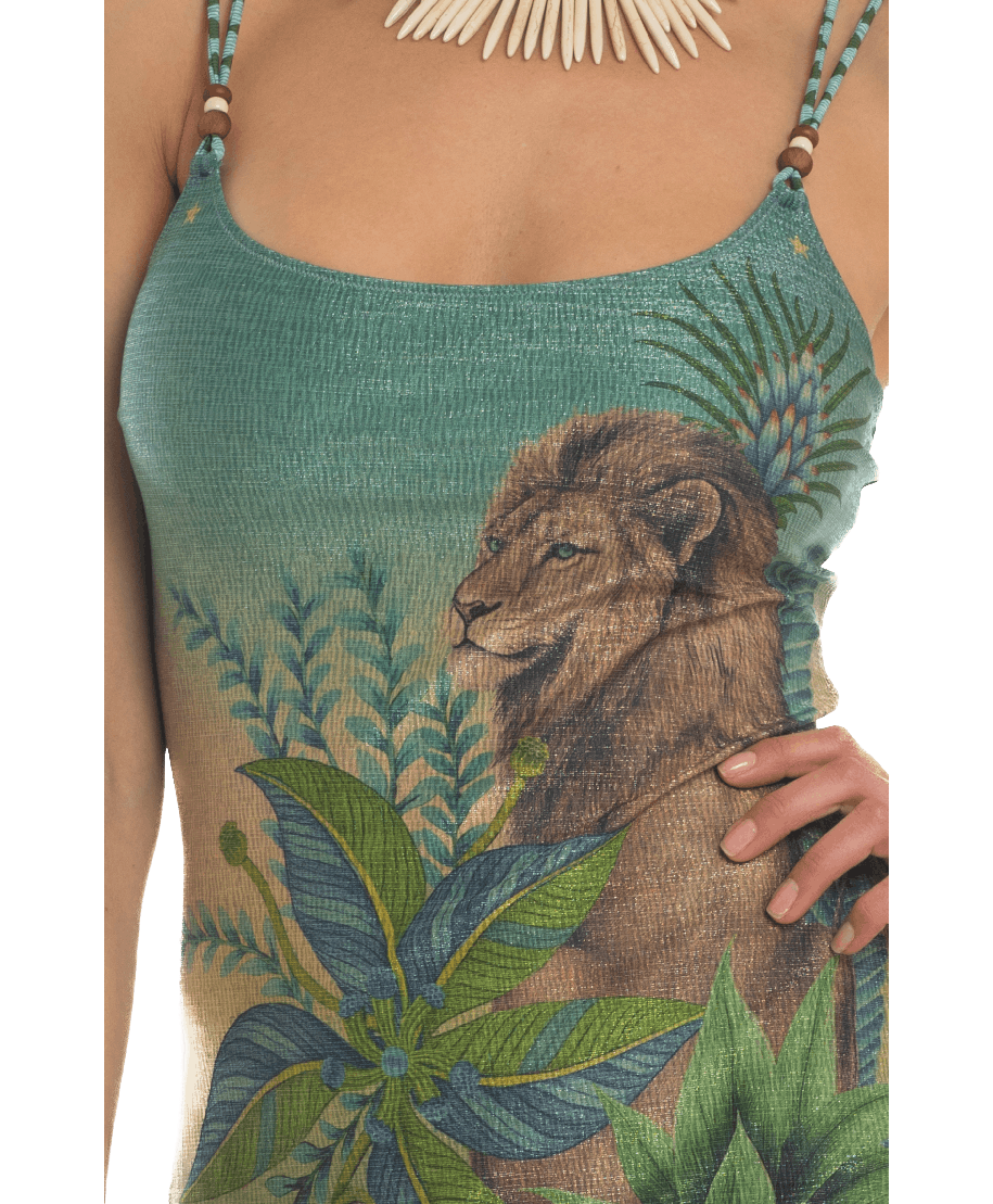 Lion King Lurex Sheath Dress