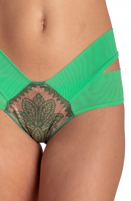 BIKINI BALCONCINO LAMÈ CON FERRETTO STAMPA BEAUTIFUL TREE Pin-Up Stars - 21