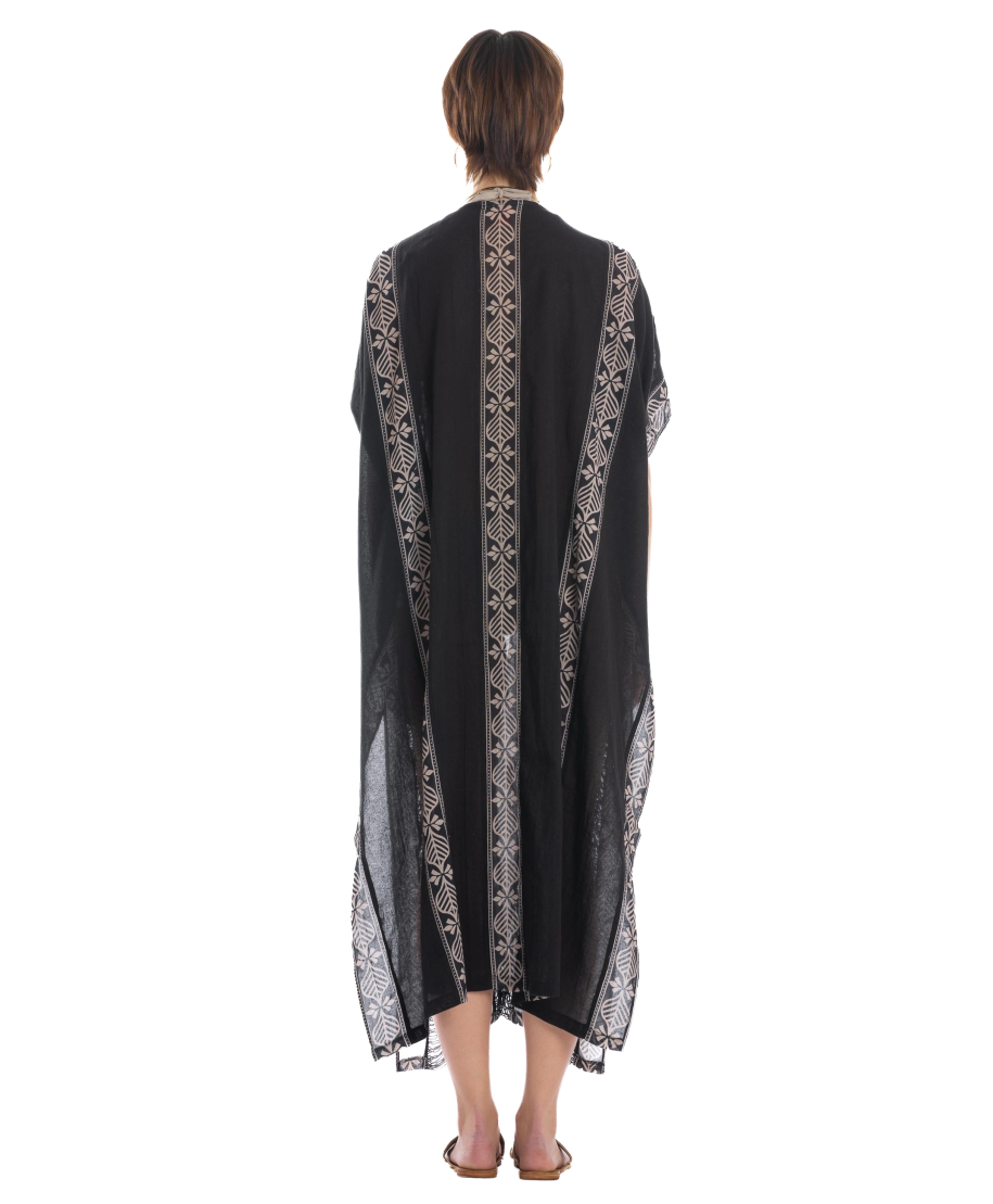 Lotus Flower Caftan Dress