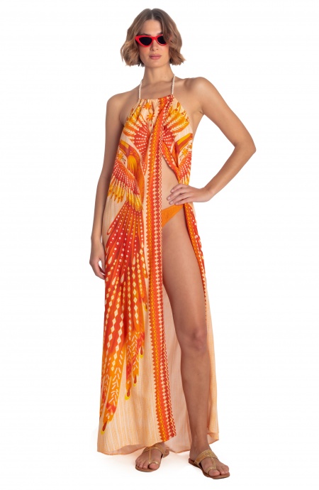 OPEN LONG DRESS WINGS PRINT Pin-Up Stars - 7 OPEN LONG DRESS WINGS PRINT Pin-Up Stars - 7