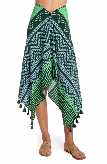 PAREO SKIRT BEAUTIFUL TREE PRINT Pin-Up Stars - 5