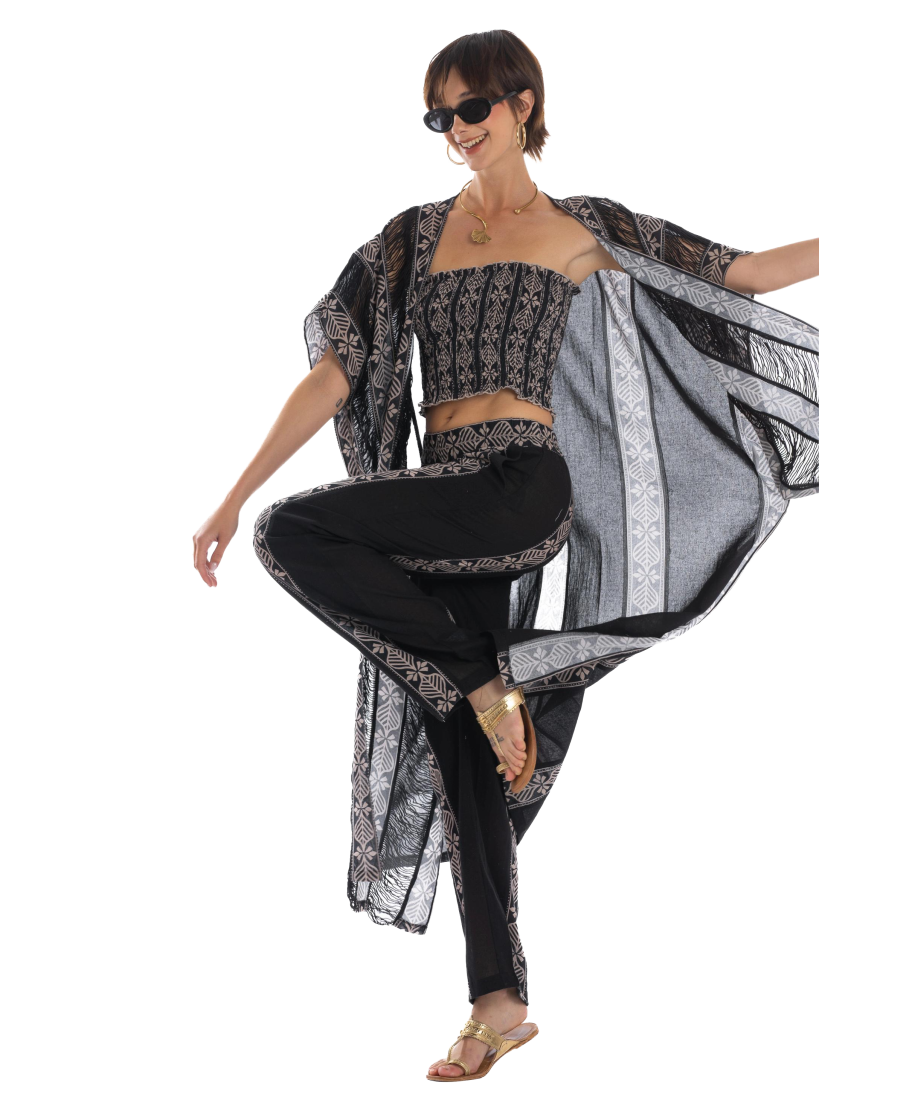 Lotus Flower Caftan Dress