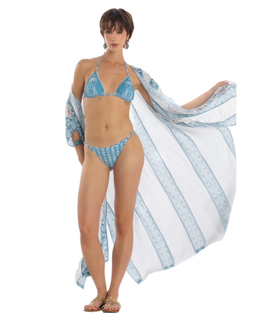 Lotus Flower Caftan Dress