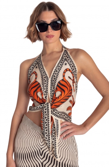 TOP MIT TIGER-SONNENPRINT Pin-Up Stars - 11