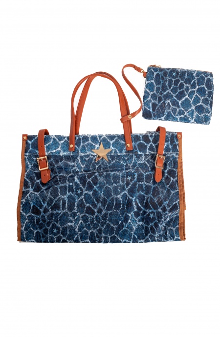 GIRAFFE PRINT LARGE SEQUIN BAG Pin-Up Stars - 4