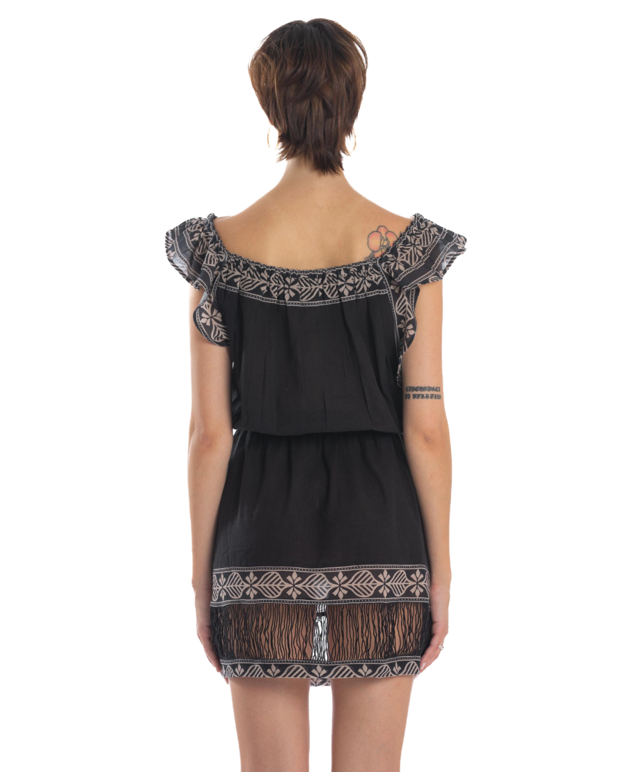 Lotus Flower Short Dress