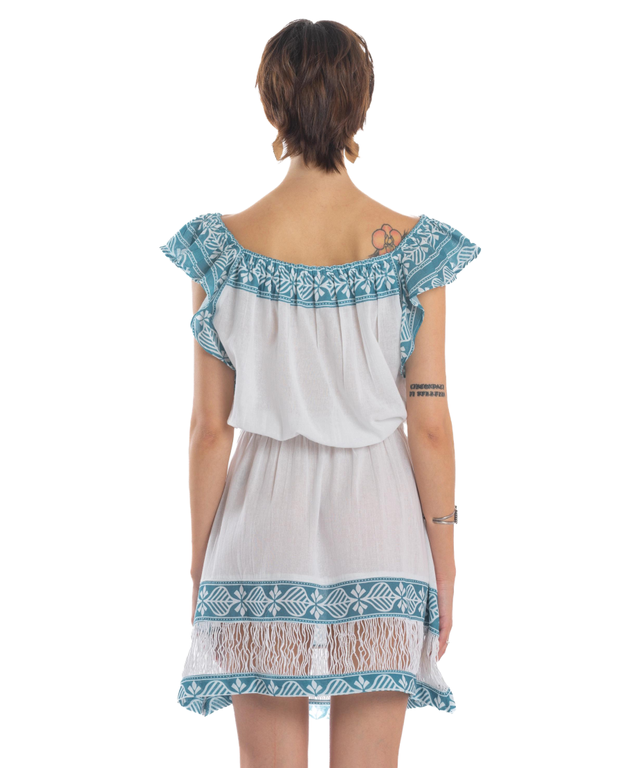 Lotus Flower Short Dress