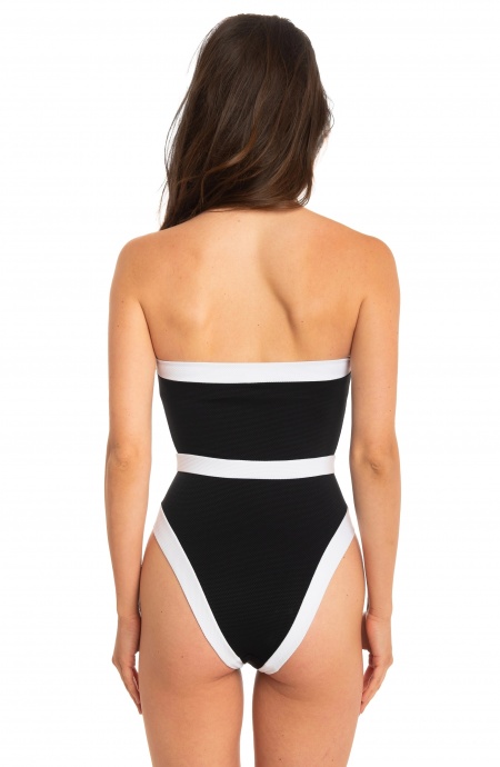 Pin-Up Club Belt One Piece Swimsuit Pin-Up Stars - 4