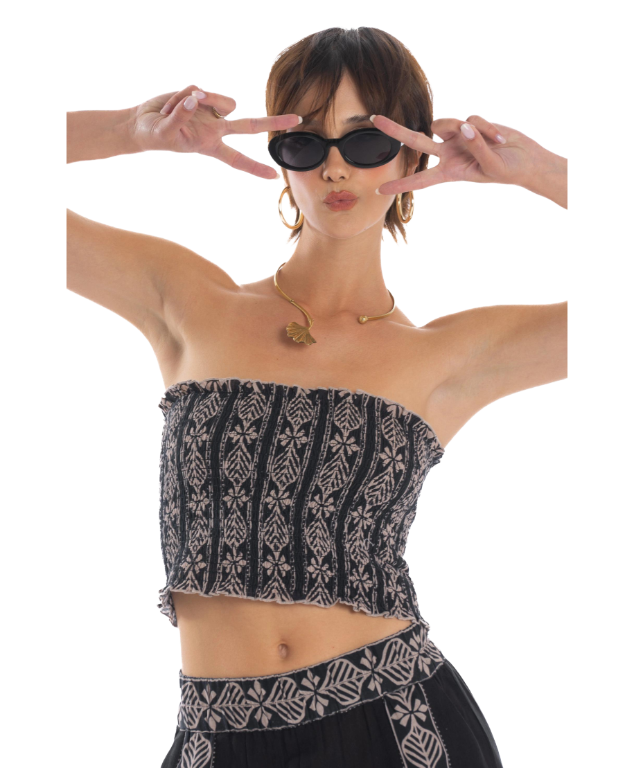 Crop Top Fiore di Loto