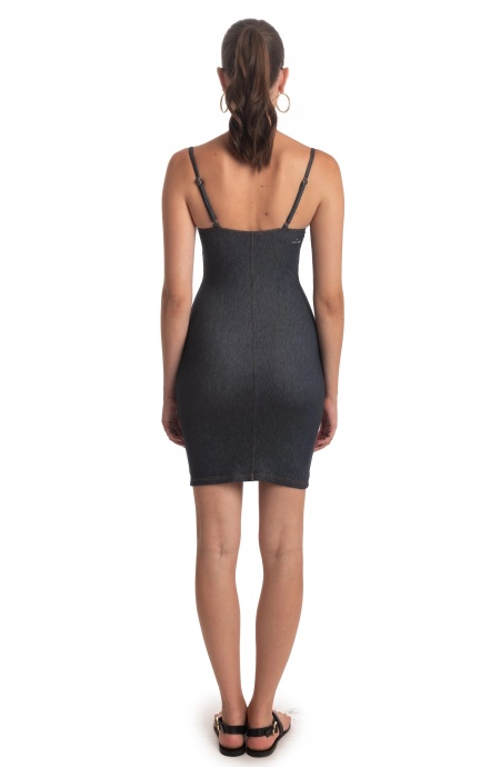 Sheath Dress Balconette Jeans Studs Pin-Up Stars - 3