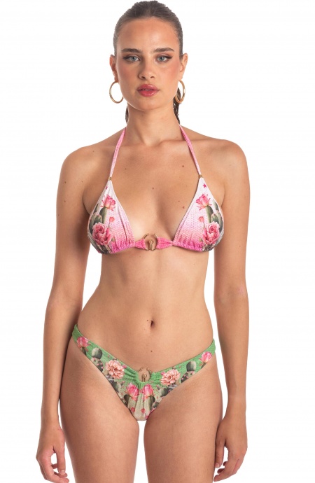 Bikini Triangolo con Lacci Fiore del Deserto Pin-Up Stars - 3