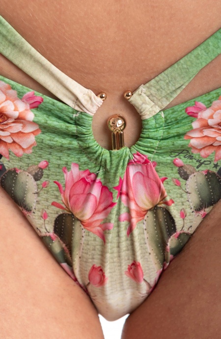 Bikini Triangolo con Lacci Fiore del Deserto Pin-Up Stars - 6