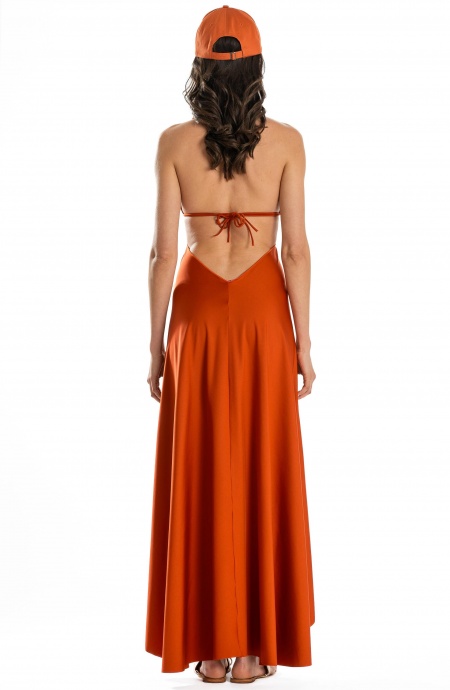Solid Color Pareo Dress Pin-Up Stars - 21