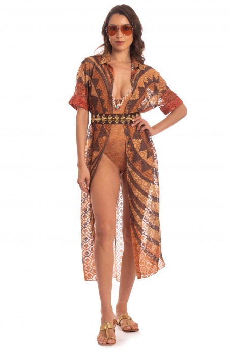 African Braided Long Chemisier Pin-Up Stars - 12