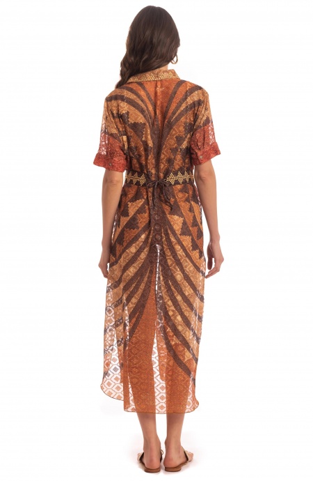 African Braided Long Chemisier Pin-Up Stars - 13