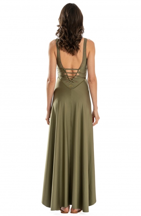 Solid Color Pareo Dress Pin-Up Stars - 24