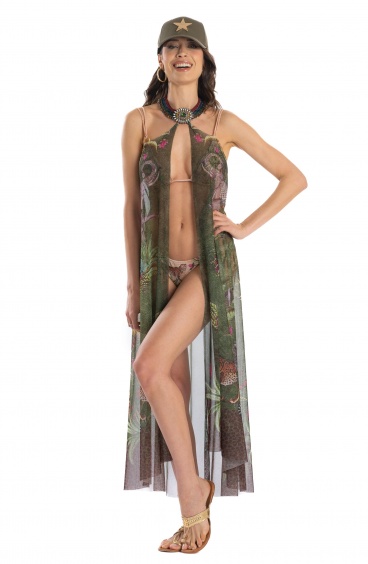 Abito Pareo Lungo Safari Pin-Up Stars - 14