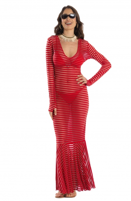 Abito Lungo Marina Gold Pin-Up Stars - 10