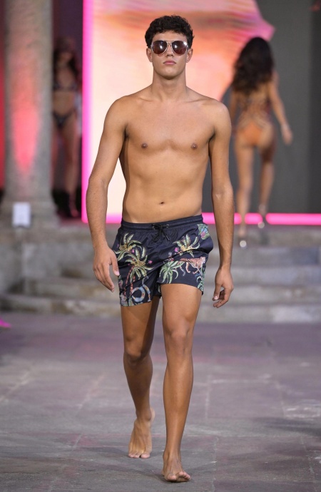 Herren Boxer-Badeanzug Safari Pin-Up Stars - 6