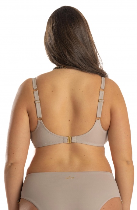 Curvy Solid Color Bikini Brassiere Tops Pin-Up Stars - 8